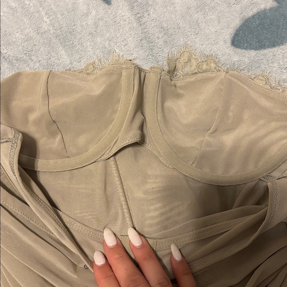 Adalyn Mini Dress - Stone - Picture 6 of 7